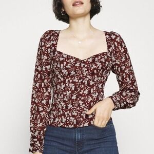 NWT Abercrombie Floral Blouse